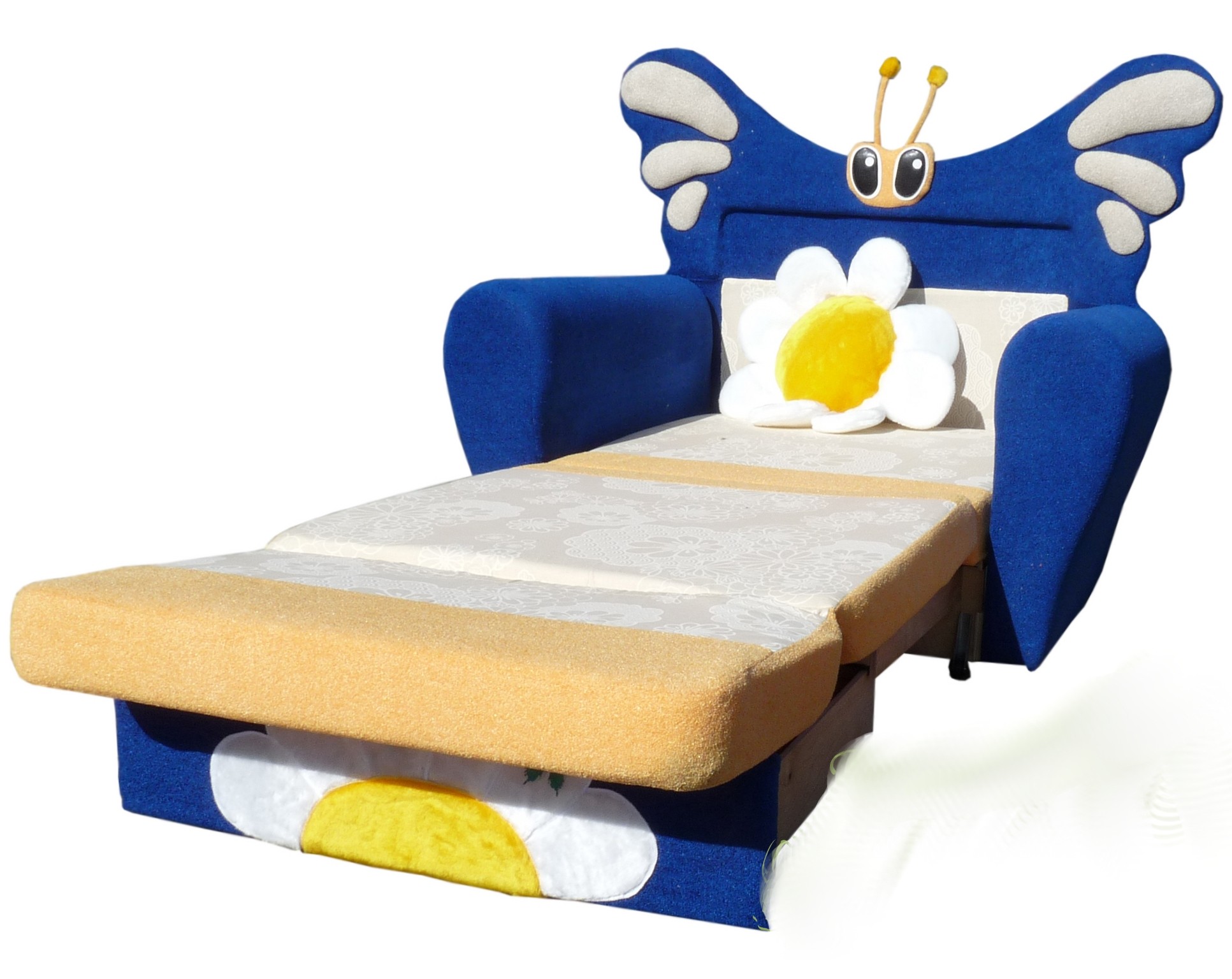 кресло кровать детское с ортопедическим матрасом для ежедневного использования